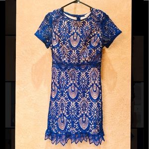 Blue Lace Dress - Vici Collection